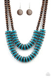 Paparazzi ♥ Dominican Disco - Blue ♥ Necklace