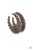 Paparazzi - Funky Flirt - Copper ♥ Earrings