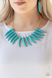 Paparazzi ♥ Tusk Tundra - Blue ♥ Necklace