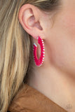 Paparazzi - Everybody Conga! - Pink ♥ Earrings