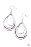 Paparazzi ♥ Start Each Day With Sparkle - Purple ♥ Earrings