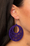 Paparazzi ♥ SEA Le Vie! - Purple ♥ Earrings