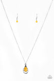 Paparazzi ♥ Just Drop It! - Yellow ♥ Necklace