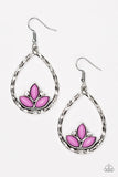 Paparazzi ♥ Lotus Laguna - Purple ♥ Earrings