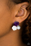 Paparazzi ♥ Lily Lagoon - Purple Post ♥ Post Earrings