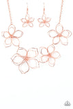 Paparazzi ♥ Flower Garden Fashionista - Copper ♥ Necklace