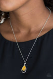 Paparazzi ♥ Just Drop It! - Yellow ♥ Necklace