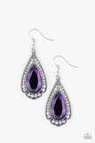 Paparazzi ♥ Superstar Stardom - Purple ♥ Earrings