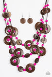 Paparazzi Bahama Bungalow Pink ♥ Necklace