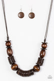 Paparazzi You Better BELIZE It! - Brown ♥ Necklace