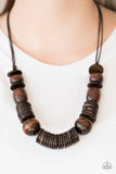 Paparazzi You Better BELIZE It! - Brown ♥ Necklace