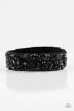 Paparazzi Totally Crushed It - Black ♥ Bracelet