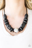 Paparazzi Grand Turks Getaway - Black ♥ Necklace