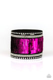 Paparazzi MERMAIDS Have More Fun - Pink Silver ♥ Bracelet