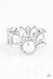 Paparazzi ♥ Crown Coronation - White - Ring
