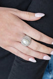 Paparazzi ♥ Glittering Go-Getter - White Ring