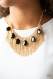 Paparazzi ♥ Vixen Conviction - Gold Necklace