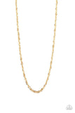 Paparazzi Instant Replay - Gold ♥ Mens Necklace