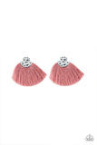 Paparazzi Make Some PLUME - Pink ♥ Post Earrings