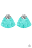 Paparazzi Make Some PLUME - Blue ♥ Post Earrings