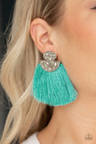 Paparazzi Make Some PLUME - Blue ♥ Post Earrings