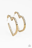 Paparazzi ♥ Heartbreaker - Brass Earrings
