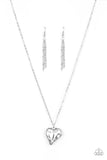 Paparazzi Heart Flutter - White ♥ Necklace
