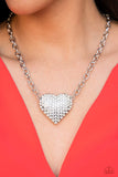 Paparazzi Heartbreakingly Blingy - White ♥ Necklace