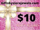 Gift Card from Gifts by Siera Jewels