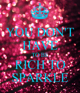 You don't have to be rich to Sparkle. You just need $5.