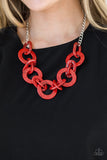 Paparazzi ♥ Chromatic Charm - Red - Necklace