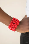 Paparazzi ♥ Tropical Bliss - Red ♥ Bracelet