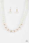 Paparazzi ♥ Showtime Shimmer - White ♥ Necklace