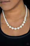 Paparazzi ♥ Showtime Shimmer - White ♥ Necklace