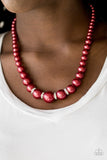 Paparazzi ♥ Party Pearls - Red ♥ Necklace