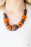 Paparazzi ♥ Pacific Paradise - Orange ♥ Necklace