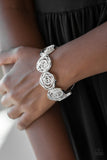 Paparazzi ♥ Beat Around The ROSEBUSH - Silver ♥ Bracelet