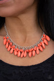 Paparazzi ♥ Bead Binge - Orange ♥ Necklace