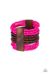 Paparazzi ♥ JAMAICAN Me Jam - Pink ♥ Bracelet