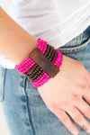 Paparazzi ♥ JAMAICAN Me Jam - Pink ♥ Bracelet