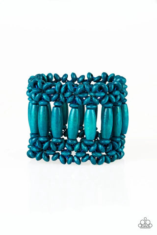 Paparazzi ♥ Barbados Beach Club - Blue ♥ Bracelet