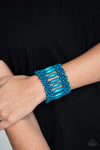 Paparazzi ♥ Barbados Beach Club - Blue ♥ Bracelet