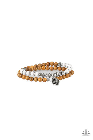 Paparazzi Urban Collection bracelet - Wonderfully Woodland - White