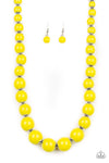 Paparazzi ♥ Everyday Eye Candy - Yellow ♥ Necklace