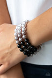 Paparazzi ♥ Central Park Celebrity - Black ♥ Bracelet