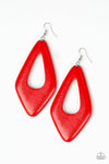 Paparazzi ♥ A SHORE Bet - Red ♥ Earrings