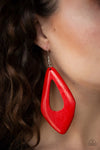 Paparazzi ♥ A SHORE Bet - Red ♥ Earrings