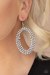 Paparazzi ♥ Radical Razzle - White ♥ Earrings