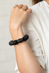 Paparazzi ♥ Caribbean Castaway - Black ♥ Bracelet