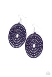 Paparazzi ♥ Tropical Retreat - Purple ♥ Earrings